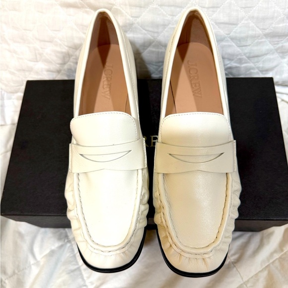 J.Crew Madison ruched loafers in leather sz9 NEW - Picture 6 of 9